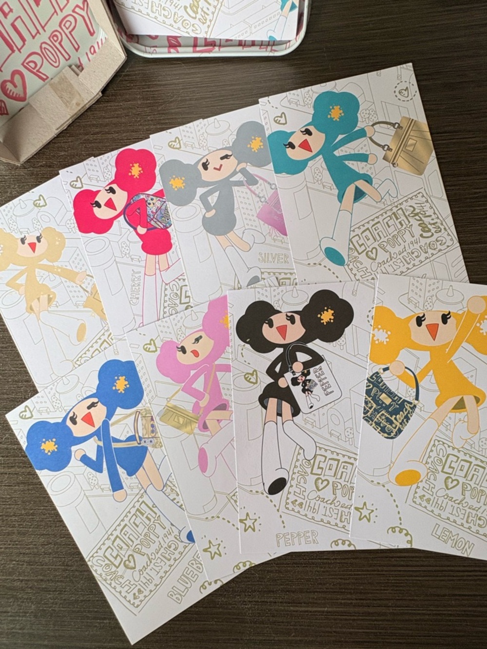 Coach Y2K Poppy-Chan Stationary Set (7) - Japan Exclusive - Picture 5 of 7
